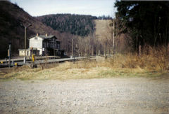 
Eisfelder Talmuhle Station, Harz Railway, April 1993